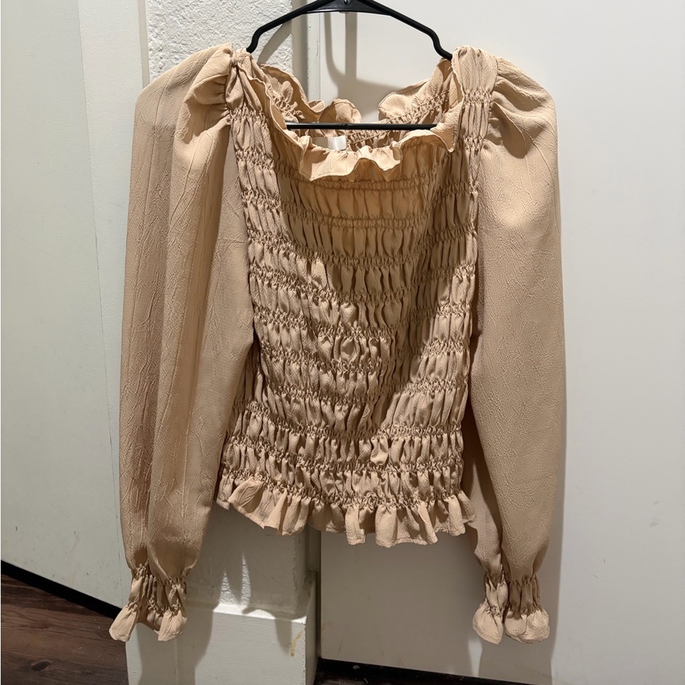 H&M Tan Blouse